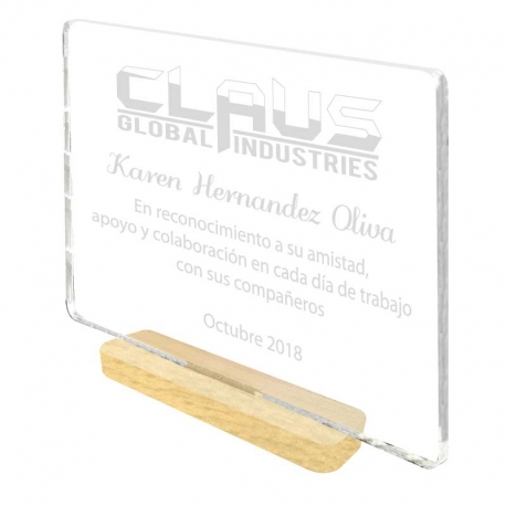 Mini - Galvano Acrílico Horizontal mas caja de presentación y grabado láser Mini - Galvano Acrílico Horizontal mas caja de presentación y grabado láser