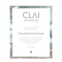 Galvano de Cristal Ultra Light S (Pequeño) 4 mm - Texto y diseño personalizable - Incluye Grabado láser