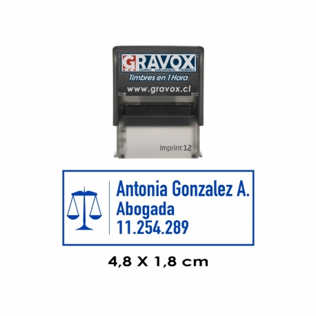 Timbre de Goma Automático Isofit 12