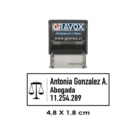 Timbre de Goma Automático Isofit 12