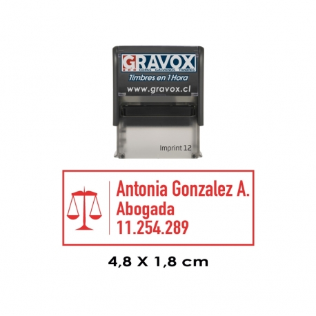 Timbre de Goma Automático Isofit 12