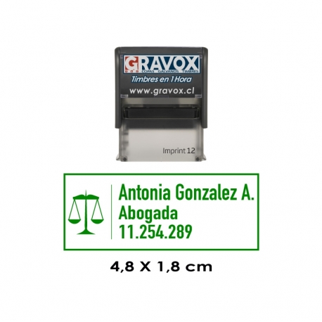 Timbre de Goma Automático Isofit 12
