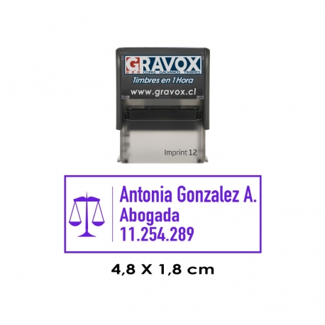 Timbre de Goma Automático Isofit 12