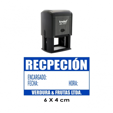 Timbre de goma automático Trodat 4927, rectangular de hasta 6x7 cms para logos, dibujo y textos.