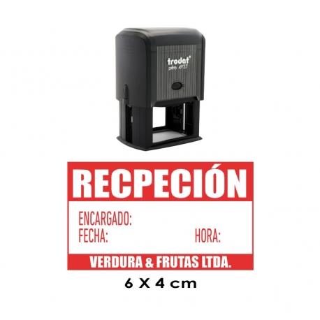 Timbre de goma automático Trodat 4927, rectangular de hasta 6x7 cms para logos, dibujo y textos.