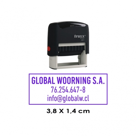 Timbre de goma automático Traxx 9011 Timbre de goma automático Traxx 9011