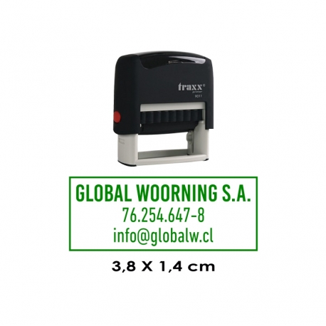 Timbre de goma automático Traxx 9011 Timbre de goma automático Traxx 9011