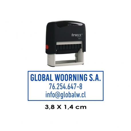 Timbre de goma automático Traxx 9011 Timbre de goma automático Traxx 9011