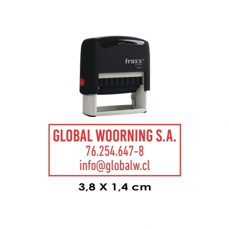 Timbre de goma automático Traxx 9011 Timbre de goma automático Traxx 9011