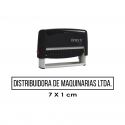 Timbre de goma automático 7x1 cms. - 1 a 2 líneas - Ideal para cheques, empresas e instituciones.