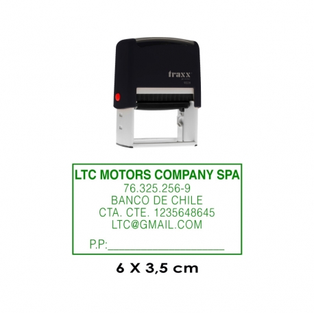 Timbre de goma automático Traxx 9028