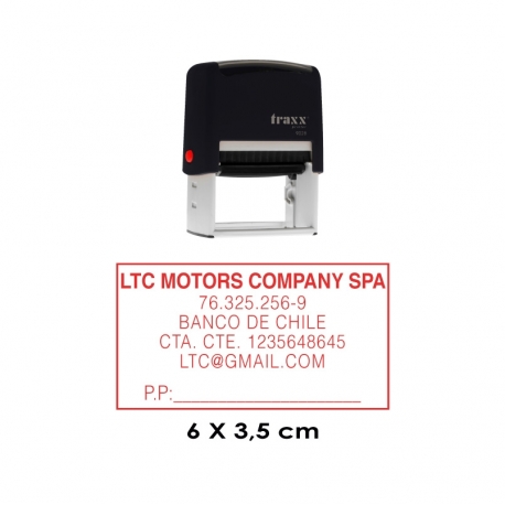 Timbre de goma automático Traxx 9028
