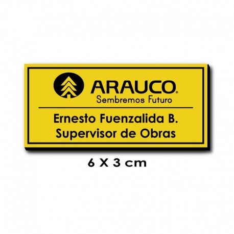 Piocha Identificación 6x3 centímetros