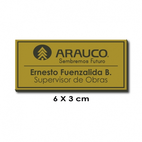 Piocha Identificación 6x3 centímetros