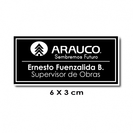Piocha Identificación 6x3 centímetros