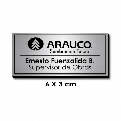 Piocha Identificación 6x3 centímetros