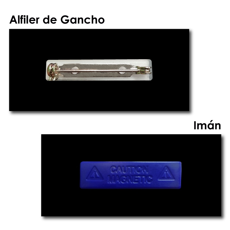 Piocha Identificación 6x3 centímetros - Azul / Blanco