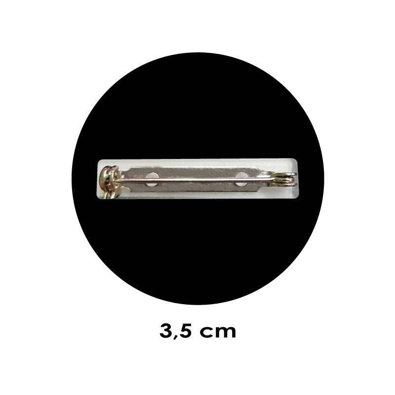 Piocha Pin de Identificación Circular 3,5 centímetros de diámetro. Graba nombre, logos o lo que quieras