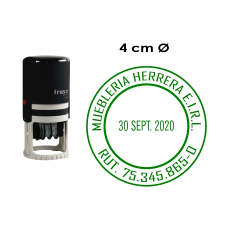 Timbre Fechador automático Traxx 7140, sello circular. Incluye personalización de texto. Timbre Fechador automático Traxx 7140, sello circular. Incluye personalización de texto.