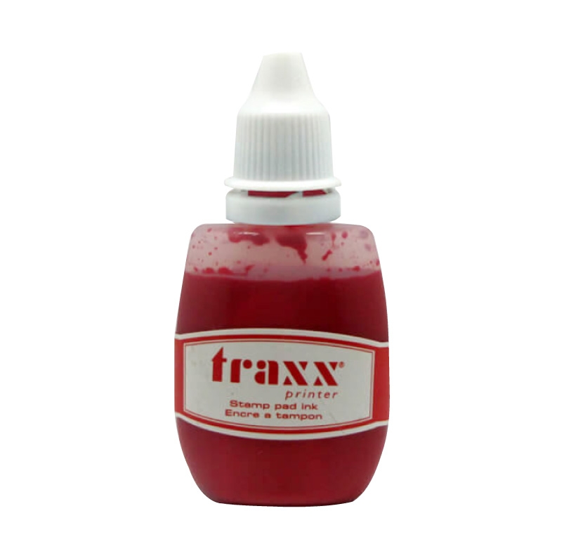 Tinta Roja para timbre de goma (Alemana) Marca Traxx