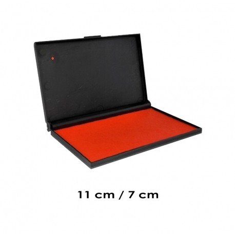 Tampón color Rojo Mediano para timbres de goma - Marca Traxx