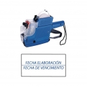 Etiquetadora 10 dígitos, 13 códigos 2 líneas. MX 6600 Rotuladora
