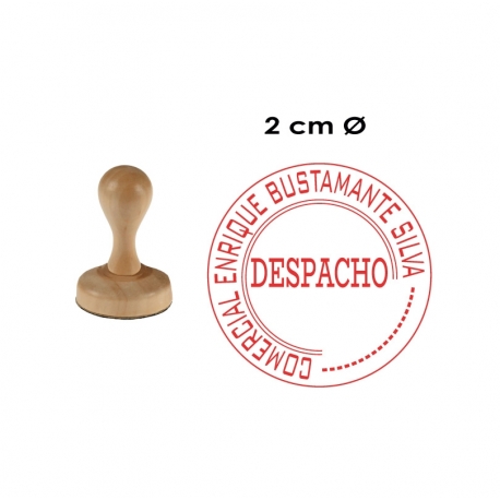 Timbre de madera Redondo de 2 Centímetro de diámetro