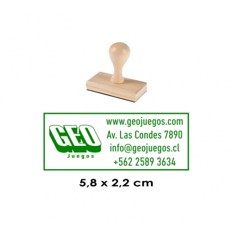 Timbre de goma Madera 13, para empresas, instituciones y particulares. Disponible en servicio rapido