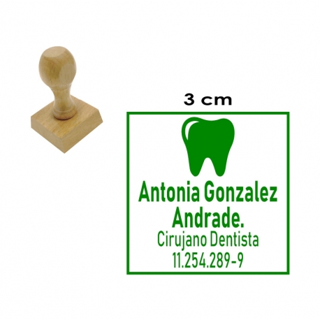 Timbre Redondo y Cuadrado de 3 centímetros en soporte madera, con servicio expres Timbre Redondo y Cuadrado de 3 centímetros en soporte madera, con servicio expres