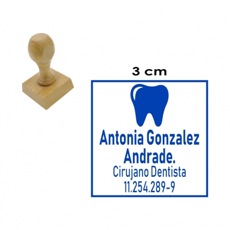 Timbre Redondo y Cuadrado de 3 centímetros en soporte madera, con servicio expres Timbre Redondo y Cuadrado de 3 centímetros en soporte madera, con servicio expres