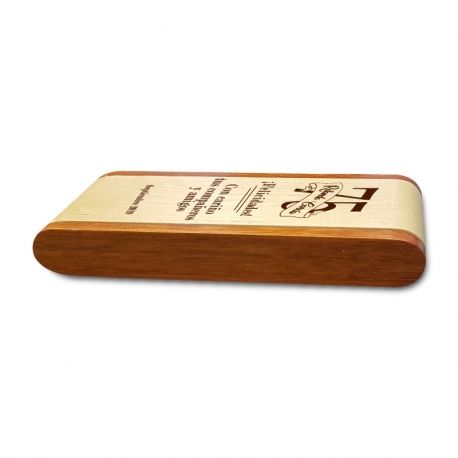 Lápices grabados en caja de bambú grabable con 2 lápices grabados láser Un perfecto regalo personal