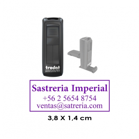 Timbre automático de Bolsillo Trodat 9511 - Entintado Negro Timbre automático de Bolsillo Trodat 9511 - Entintado Negro