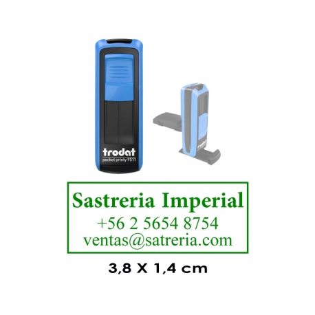 Timbre automático de Bolsillo Trodat 9511 - Entintado Negro Timbre automático de Bolsillo Trodat 9511 - Entintado Negro