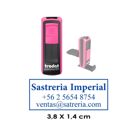 Timbre automático de Bolsillo Trodat 9511 - Entintado Negro Timbre automático de Bolsillo Trodat 9511 - Entintado Negro