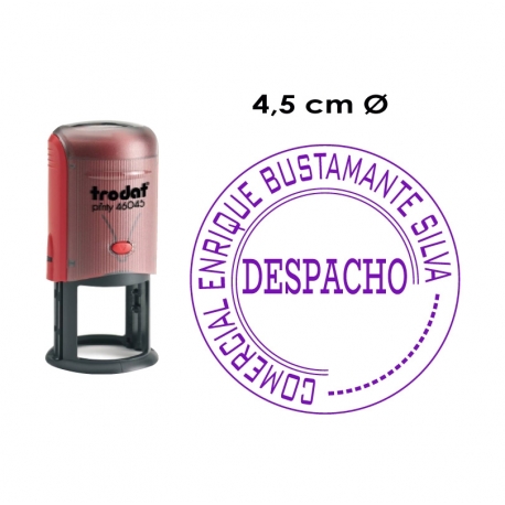 Timbre de goma automático redondo Trodat 46045 Timbre de goma automático redondo Trodat 46045