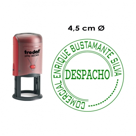 Timbre de goma automático redondo Trodat 46045 Timbre de goma automático redondo Trodat 46045
