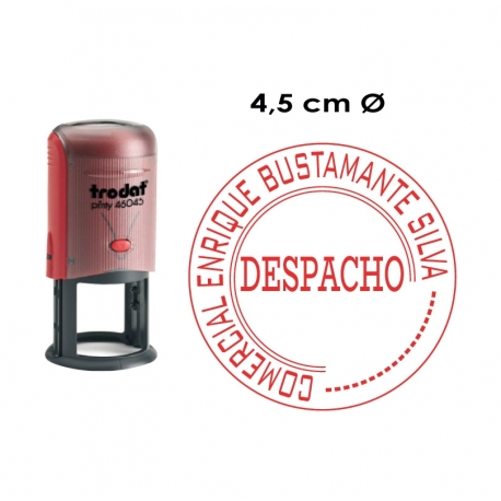 Timbre de goma automático redondo Trodat 46045 Timbre de goma automático redondo Trodat 46045