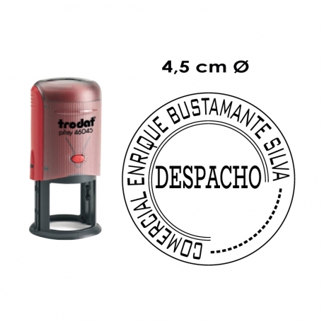 Timbre de goma automático redondo Trodat 46045 Timbre de goma automático redondo Trodat 46045