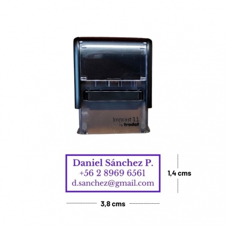 Pack Timbre Automático Trodat + Tinta 20cc color a elección (imprint 11)