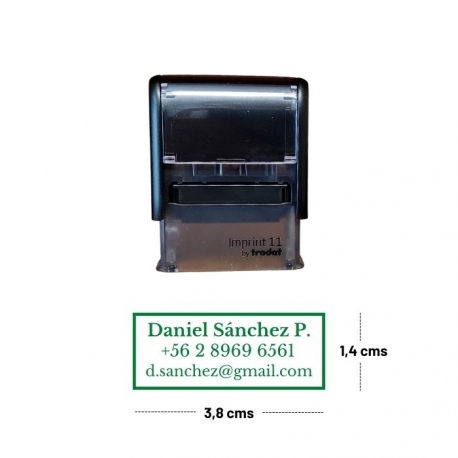 Pack Timbre Automático Trodat + Tinta 20cc color a elección (imprint 11)