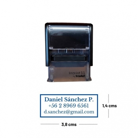 Pack Timbre Automático Trodat + Tinta 20cc color a elección (imprint 11)