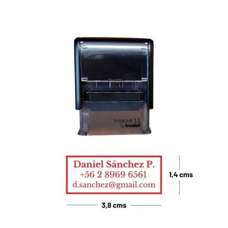 Pack Timbre Automático Trodat + Tinta 20cc color a elección (imprint 11)