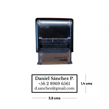 Pack Timbre Automático Trodat + Tinta 20cc color a elección (imprint 11)