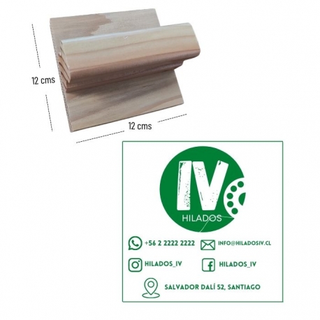 Timbre base de madera cuadrado 12x12 cms. - personalizado - grabado láser