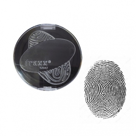 Huellero Dactilar TRAXX - Tampón de 4,2 cms - color negro