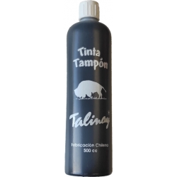 Tinta negra botella de 500 cc - Ideal para tampones y timbres automáticos - Línea Eco