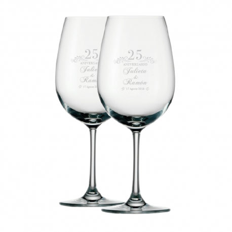 2 Copas de Vino Grabables Stölzle 45, Incluye caja de presentación 