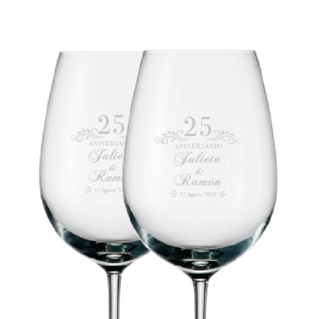 2 Copas de Vino Grabables Stölzle 45, Incluye caja de presentación 
