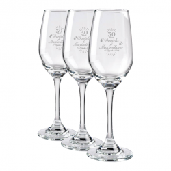 3 Copas de Champagne Venice 17 mas caja de presentación 