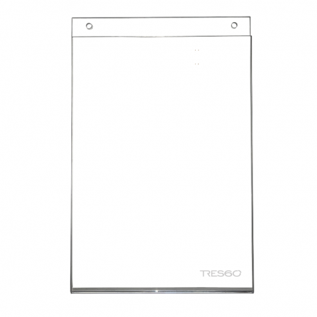 Porta Gráfica tamaño A4 Vertical - Producto para muro con doble capa acrílica